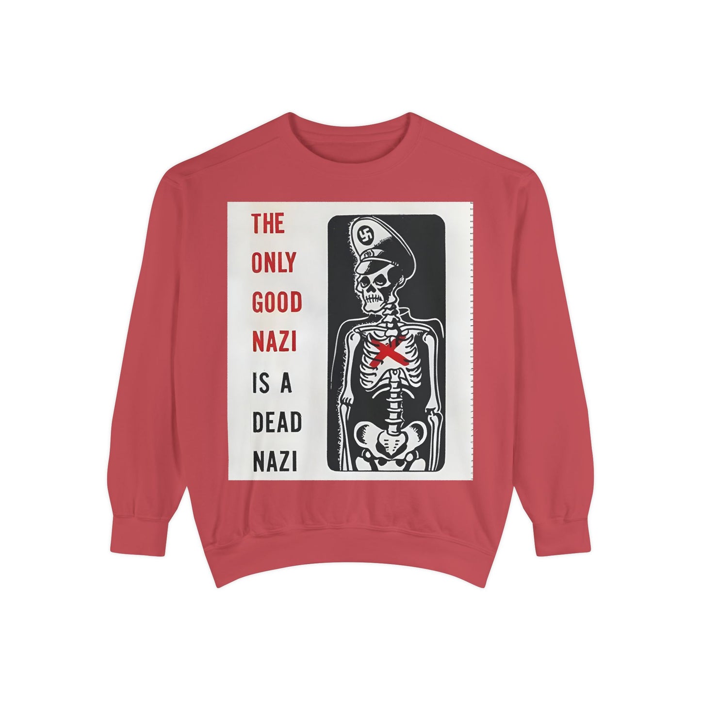 Vintage Poster Anti Nazi Garment-Dyed Sweatshirt