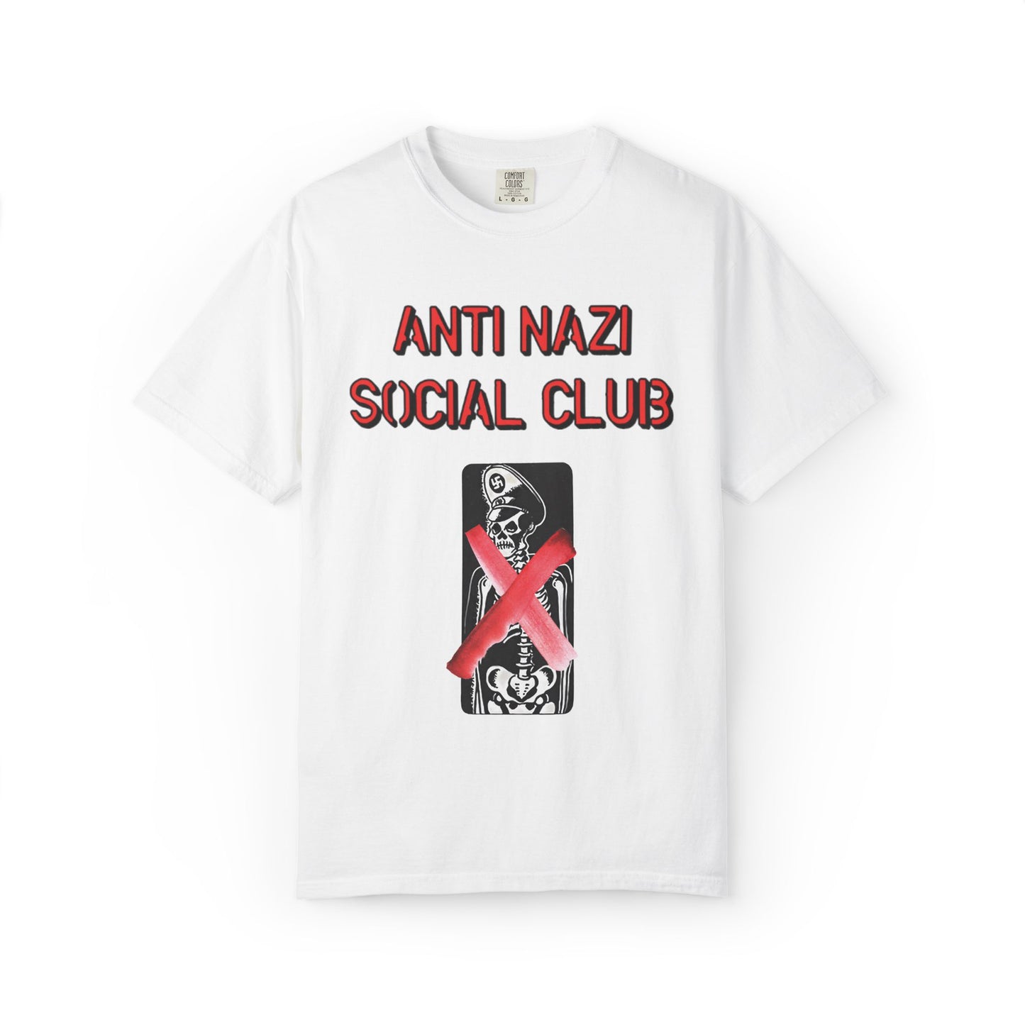 Unisex Tee Anti Nazi Social Club Garment-Dyed T-shirt