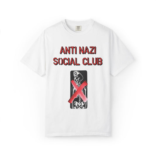 Unisex Tee Anti Nazi Social Club Garment-Dyed T-shirt